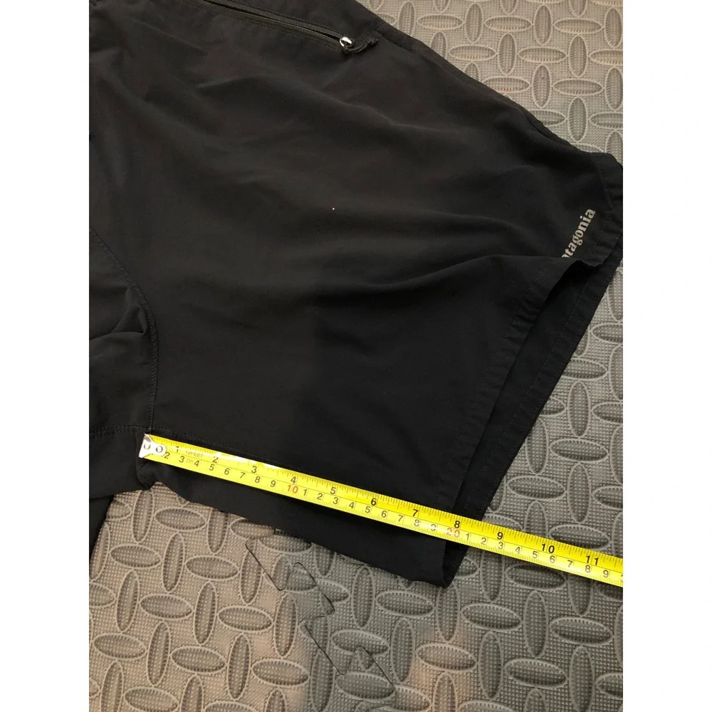 Patagonia Nine Trails Shorts Mens L Black Running Athletic 57601